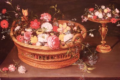 A Basket of Flowers by Jan the Elder Brueghel